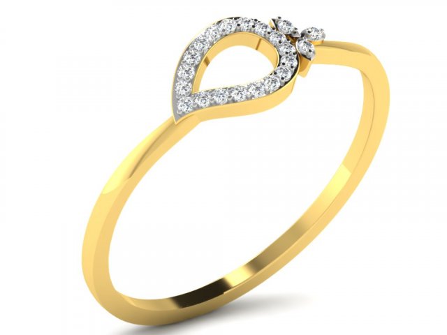 diamond ring for ladies 3D printmodel .c4d .max .obj .3ds .fbx .stl .blend 