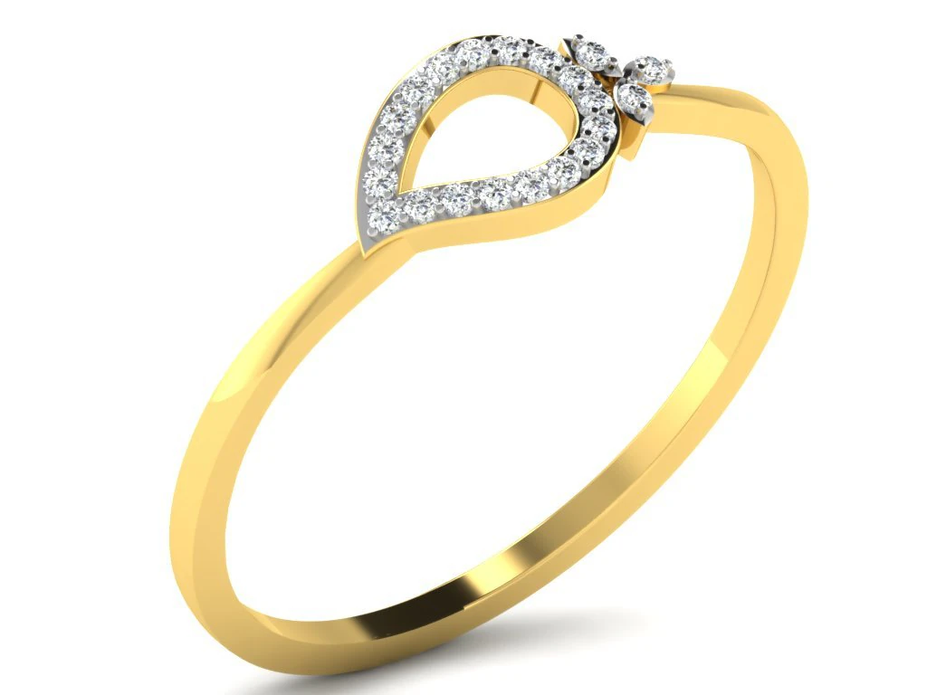 diamond ring for ladies 3D Print Model .c4d .max .obj .3ds .fbx .stl .blend 