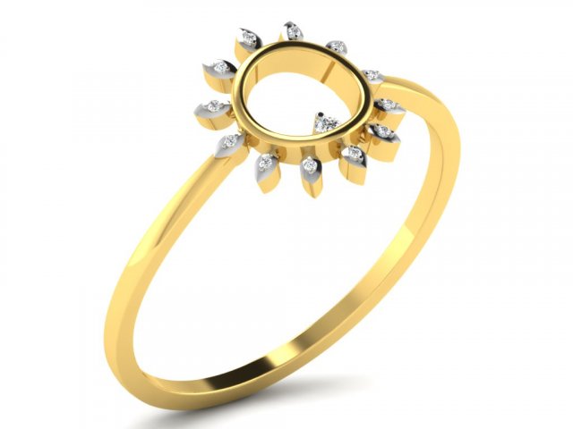 diamond ring for ladies Model Cetak 3D .c4d .max .obj .3ds .fbx .stl .blend 
