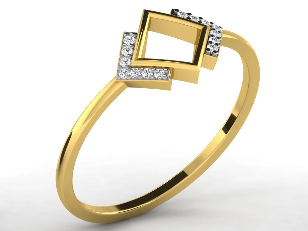diamond ring for ladies 3D Print Model .c4d .max .obj .3ds .fbx .stl .blend 