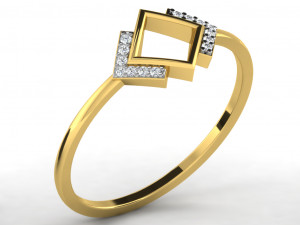 diamond ring for ladies Modelo de Impressão 3D