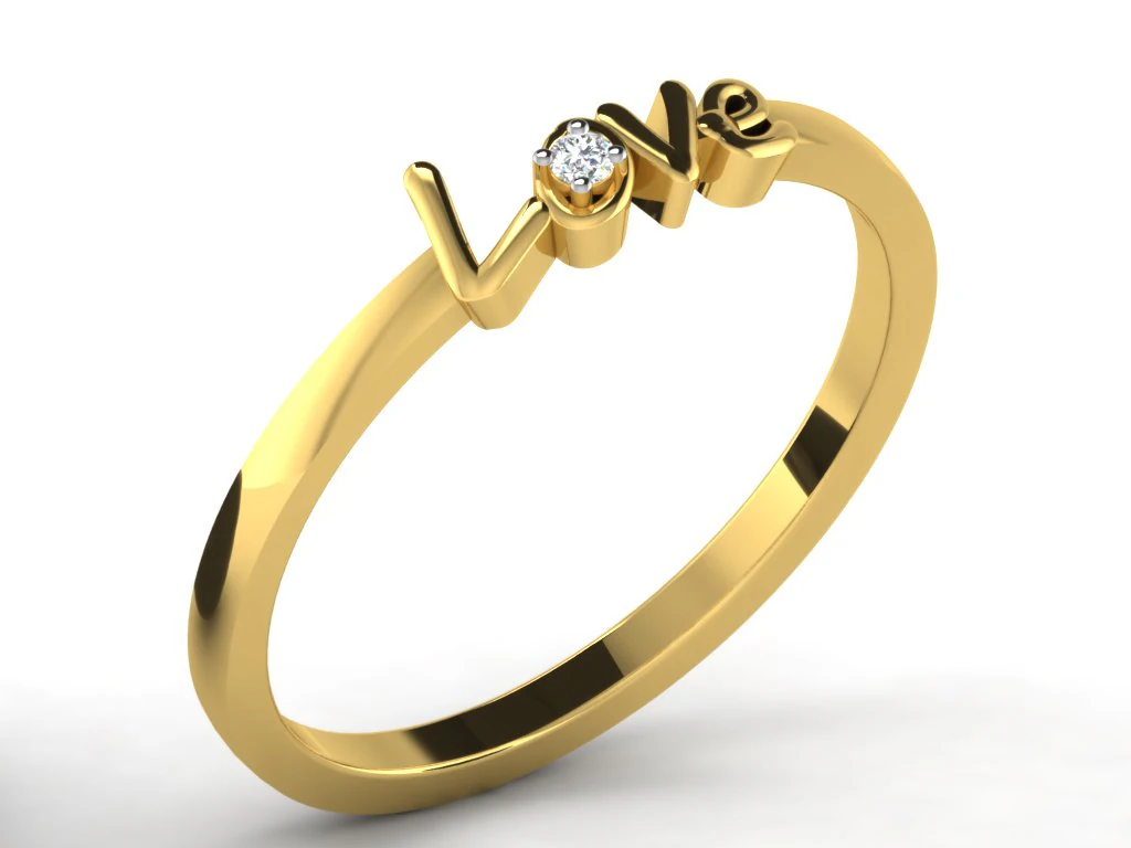 diamond ring for ladies 3D Print Model .c4d .max .obj .3ds .fbx .stl .blend 