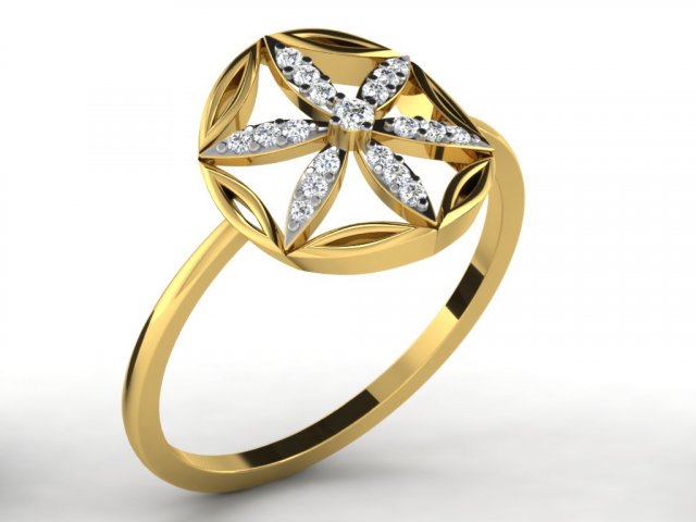 diamond ring for ladies 3D प्रिंट मॉडल .c4d .max .obj .3ds .fbx .stl .blend 