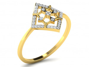 diamond ring for ladies Modello di stampa 3D