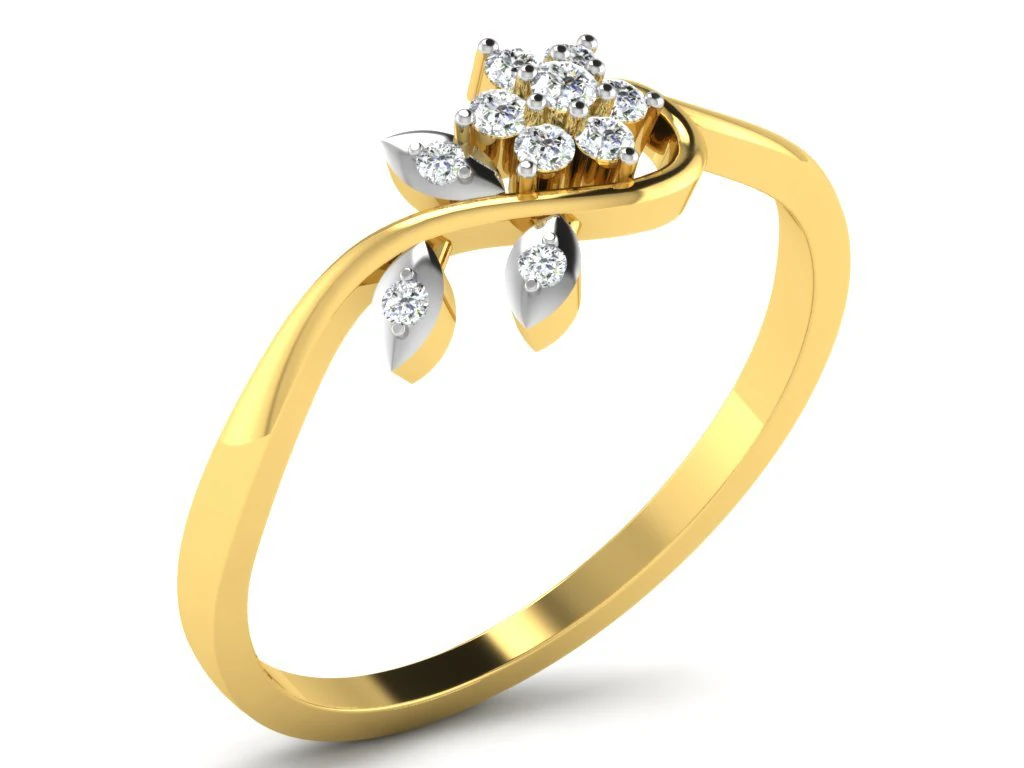 diamond ring for ladies 3D Print Model .c4d .max .obj .3ds .fbx .stl .blend