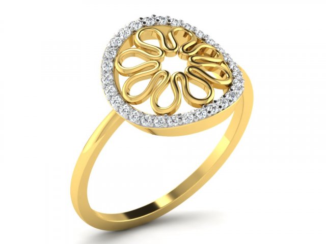 diamond ring for ladies Modelo de Impressão 3D .c4d .max .obj .3ds .fbx .stl .blend 