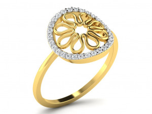 diamond ring for ladies Modèles 3D en vedette