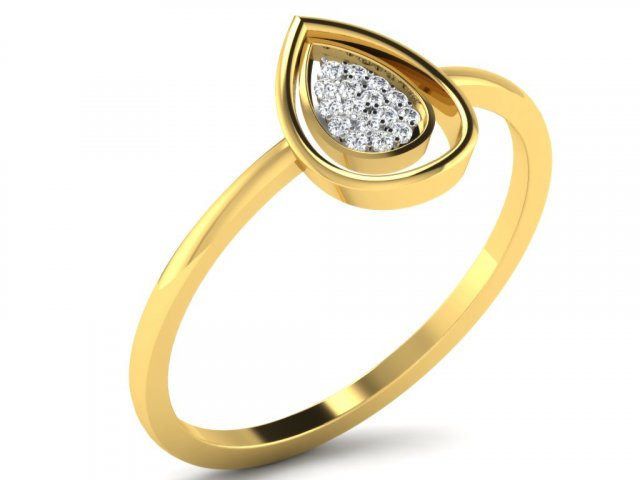 diamond ring for ladies 3Dプリントモデル .c4d .max .obj .3ds .fbx .stl .blend 
