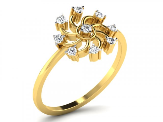 diamond ring for ladies Modèles 3D en vedette .c4d .max .obj .3ds .fbx .stl .blend