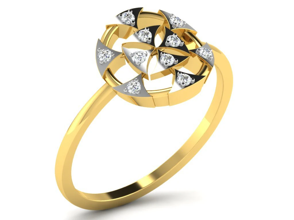 diamond ring for ladies 3D Print Model .c4d .max .obj .3ds .fbx .stl .blend 