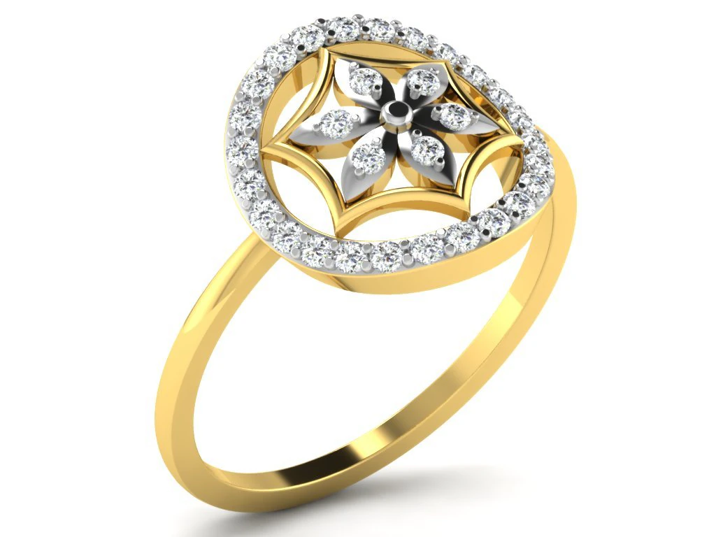 diamond ring for ladies 3D Print Model .c4d .max .obj .3ds .fbx .stl .blend