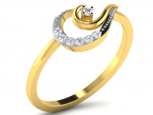 diamond ring for ladies Modèles 3D en vedette