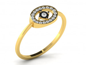 diamond ring for ladies 3D-printmodel