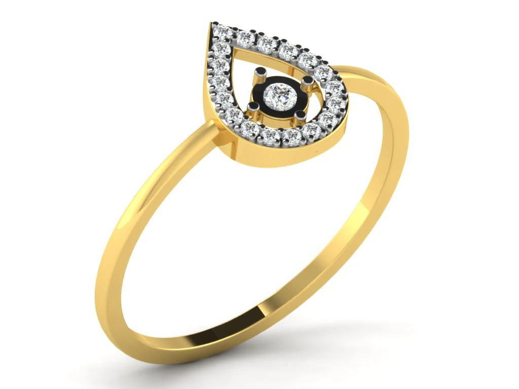 diamond ring for ladies 3D Print Model .c4d .max .obj .3ds .fbx .stl .blend 