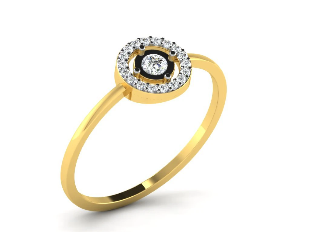 diamond ring for ladies 3D Print Model .c4d .max .obj .3ds .fbx .stl .blend 