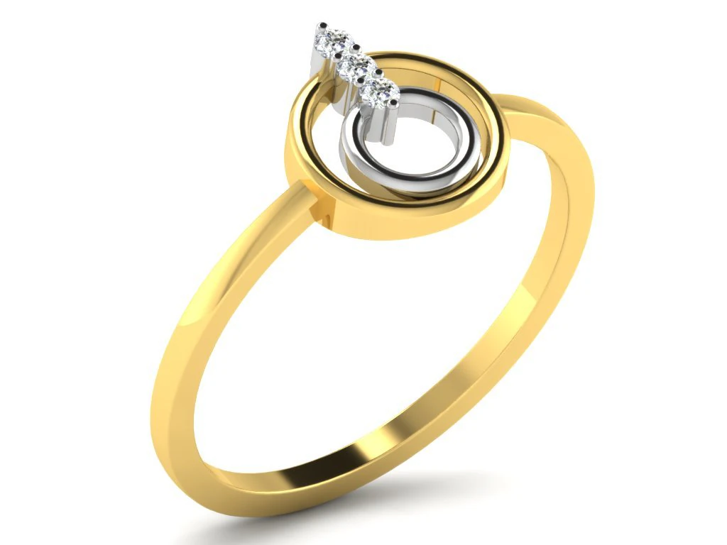 diamond ring for ladies 3D Print Model .c4d .max .obj .3ds .fbx .stl .blend 