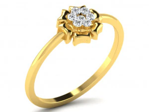 cincin berlian untuk wanita Model Cetak 3D