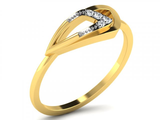diamond ring for ladies Modèles 3D en vedette .c4d .max .obj .3ds .fbx .stl .blend 