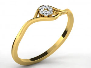diamond ring for ladies 3D Print Model