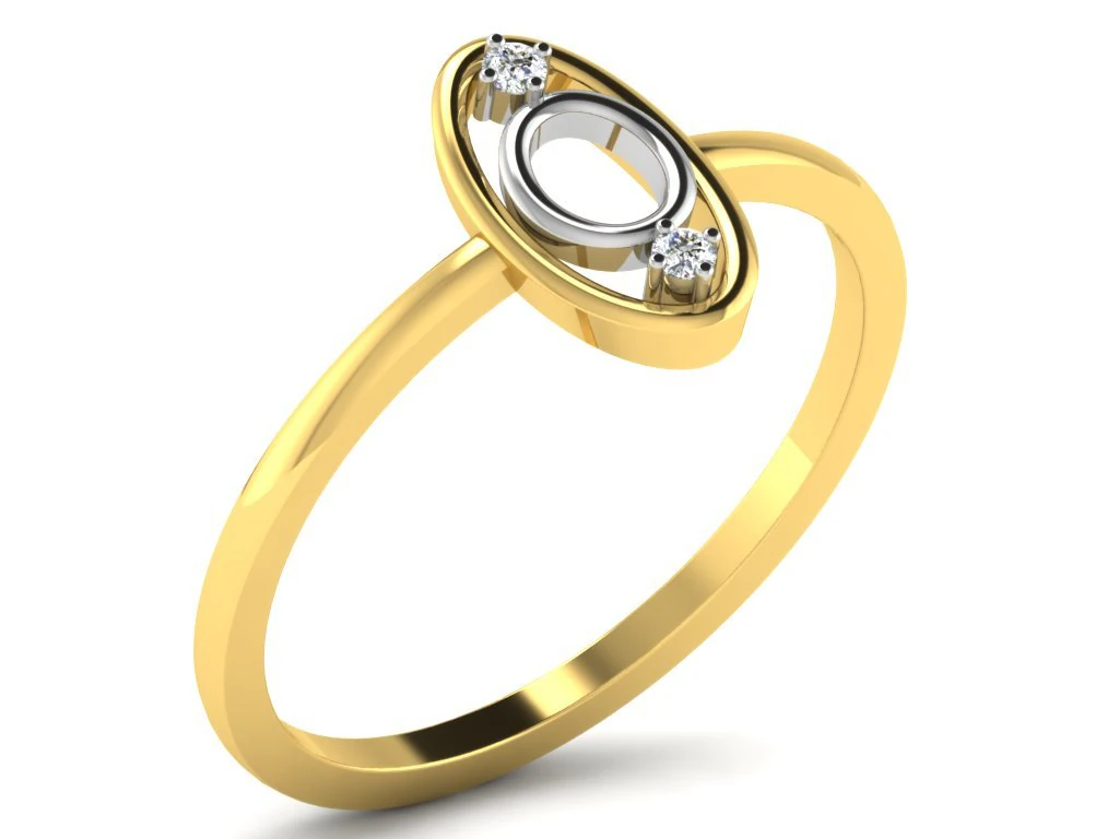 diamond ring for ladies 3D Print Model .c4d .max .obj .3ds .fbx .stl .blend