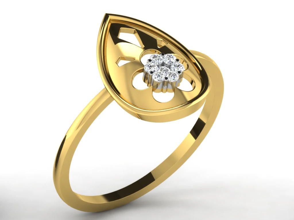 diamond ring for ladies 3D Print Model .c4d .max .obj .3ds .fbx .stl .blend 