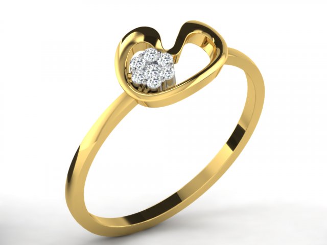 diamond ring for ladies 3D प्रिंट मॉडल .c4d .max .obj .3ds .fbx .stl .blend 