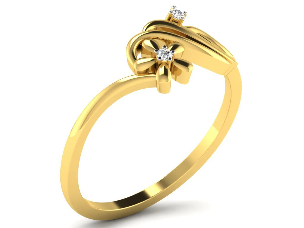 diamond ring for ladies 3D Print Model .c4d .max .obj .3ds .fbx .stl .blend 