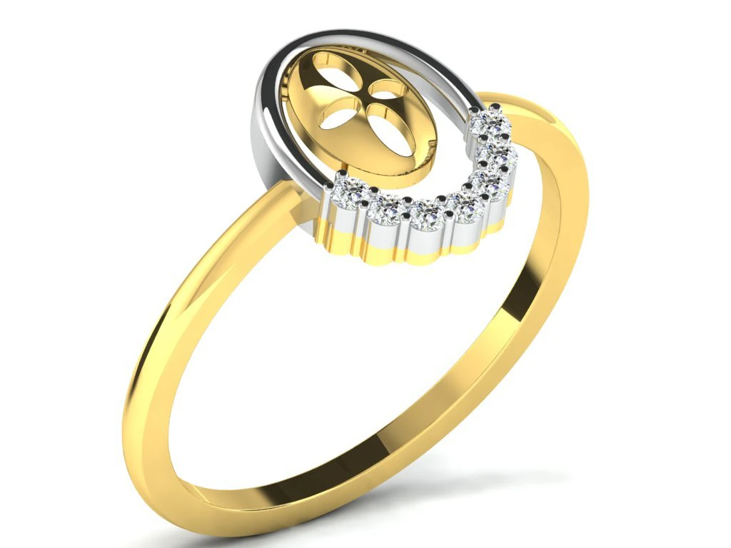 diamond ring for ladies 3D Print Model .c4d .max .obj .3ds .fbx .stl .blend 
