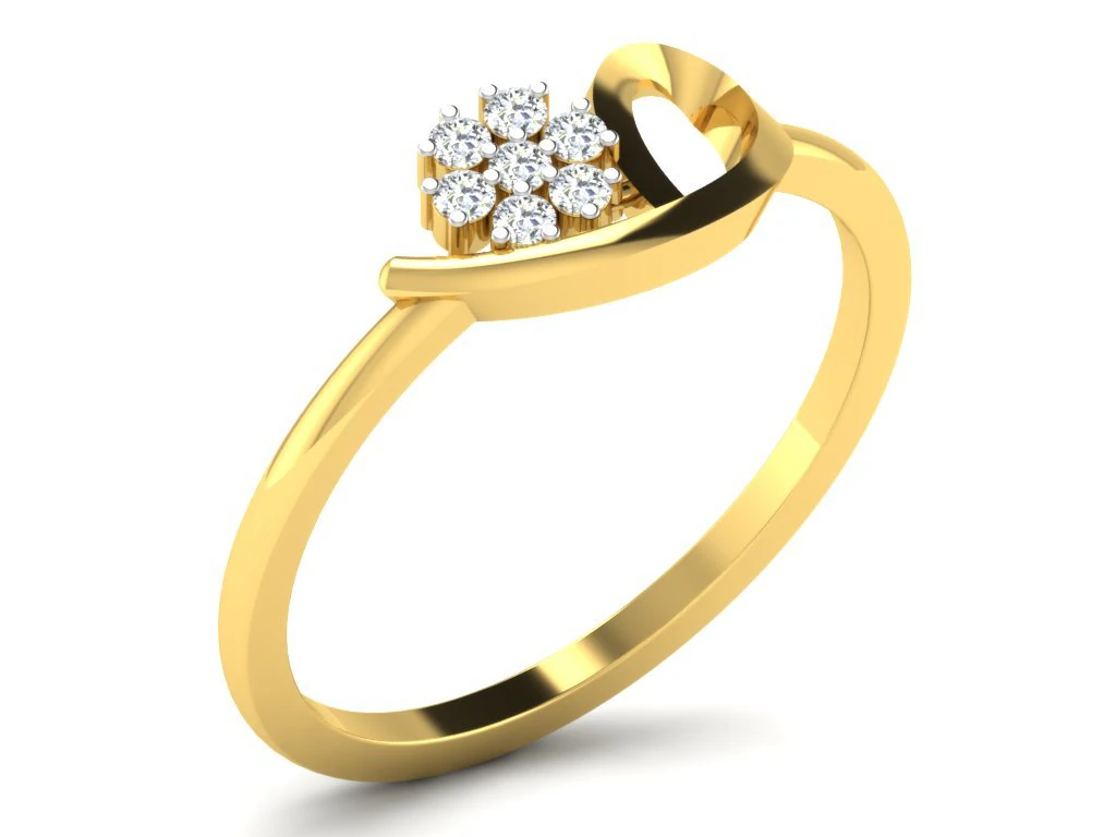 diamond ring for ladies 3D Print Model .c4d .max .obj .3ds .fbx .stl .blend 