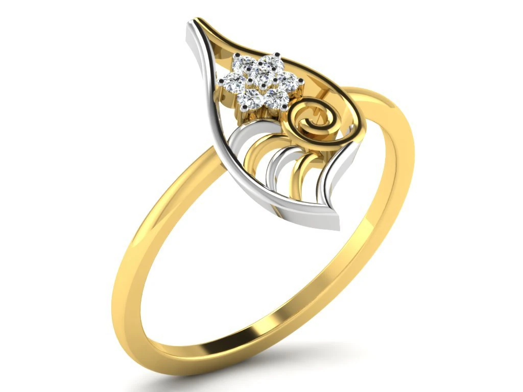 diamond ring for ladies 3D Print Model .c4d .max .obj .3ds .fbx .stl .blend 