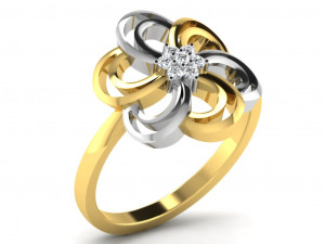 diamond ring for ladies 3D Baskı Modeli