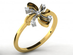 diamond ring for ladies Model Cetak 3D