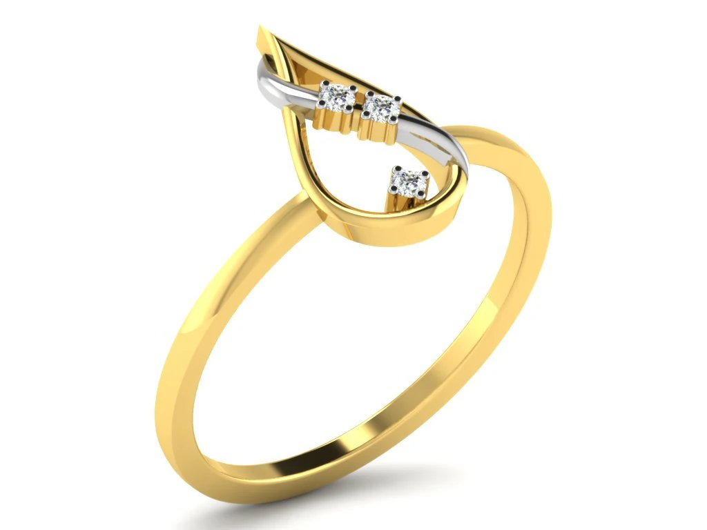 diamond ring for ladies 3D Print Model .c4d .max .obj .3ds .fbx .stl .blend