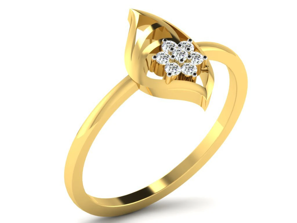 diamond ring for ladies 3D Print Model .c4d .max .obj .3ds .fbx .stl .blend 