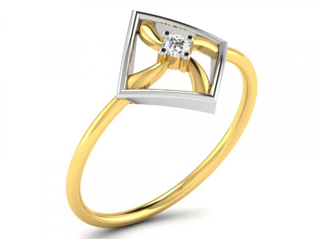 diamond ring for ladies Model do druku 3D .c4d .max .obj .3ds .fbx .stl .blend 