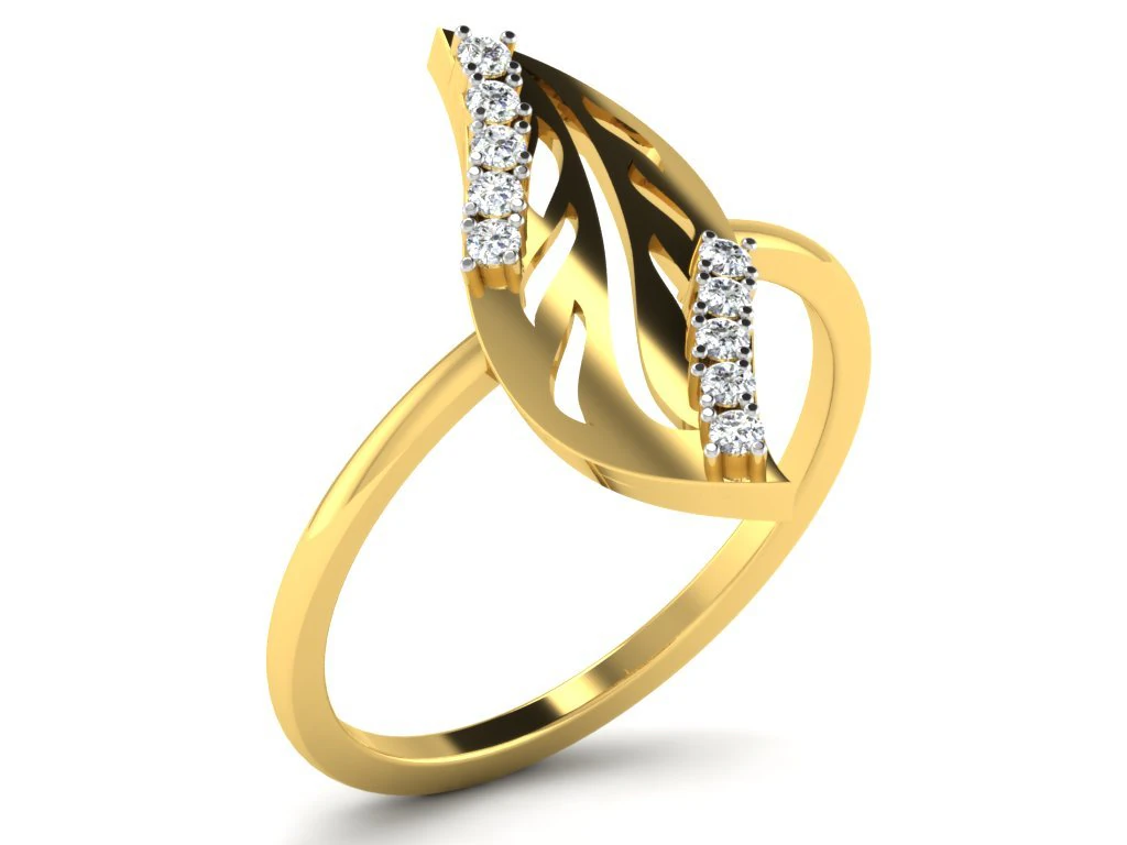 diamond ring for ladies 3D Print Model .c4d .max .obj .3ds .fbx .stl .blend 