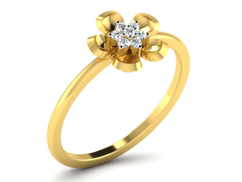 diamond ring for ladies 3D Print Model .c4d .max .obj .3ds .fbx .stl .blend 