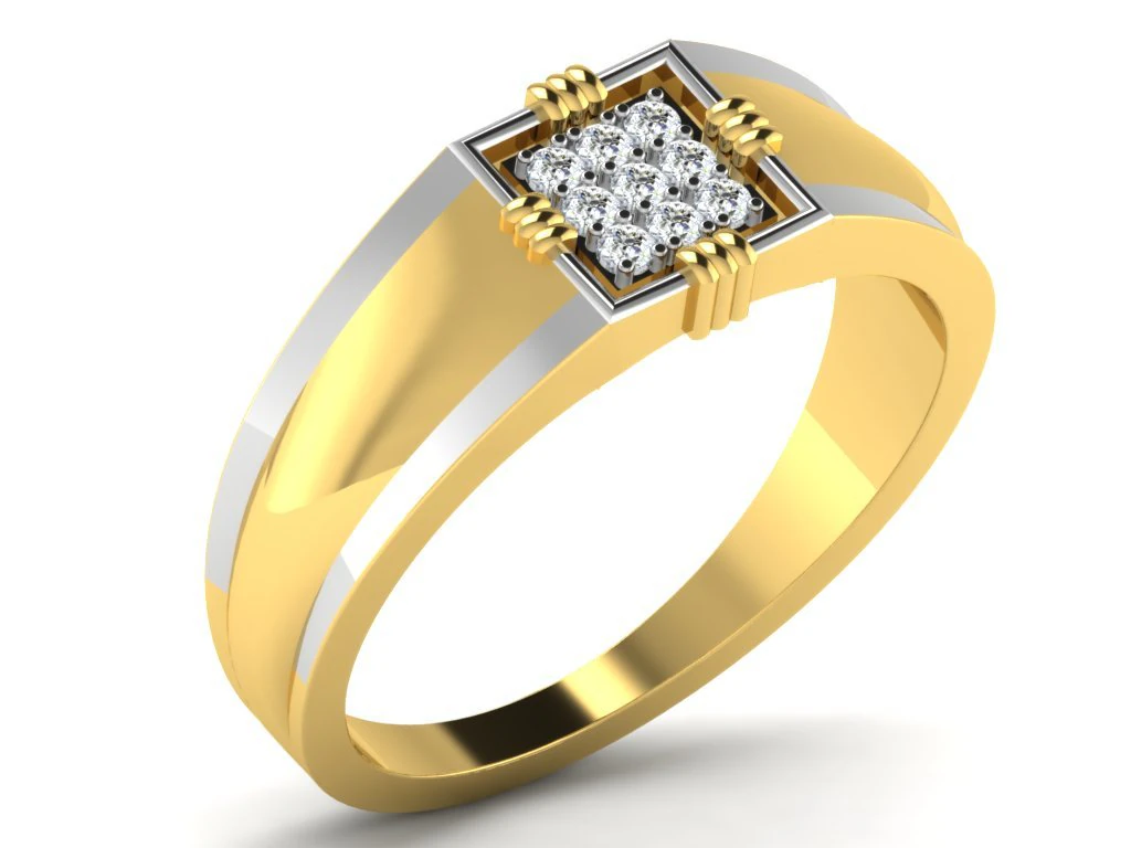 diamond ring for ladies 3D Print Model .c4d .max .obj .3ds .fbx .stl .blend
