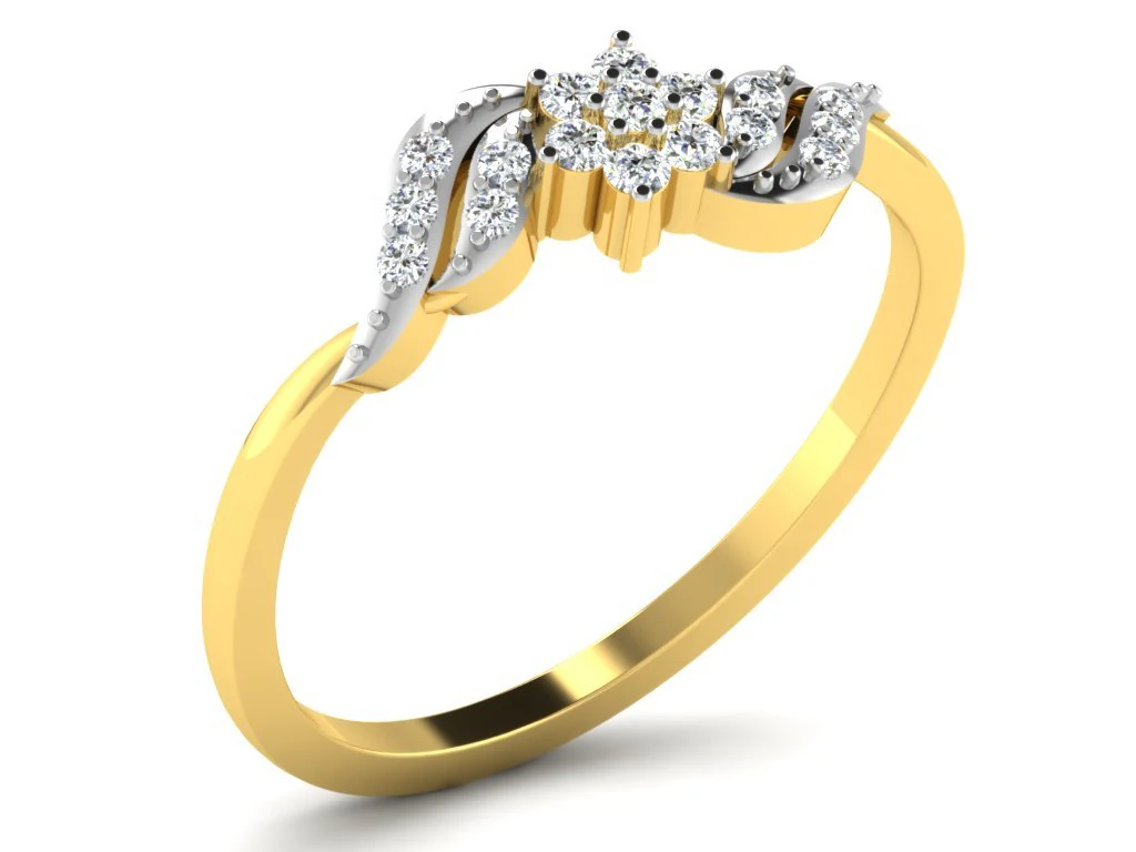 diamond ring for ladies 3D Print Model .c4d .max .obj .3ds .fbx .stl .blend 