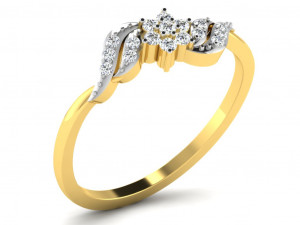 diamond ring for ladies Modèles 3D en vedette