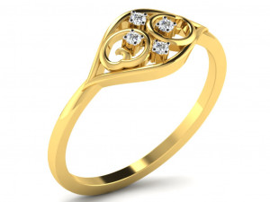 diamond ring for ladies 3D-Druckmodell