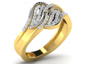 diamond ring for ladies Modèles 3D en vedette