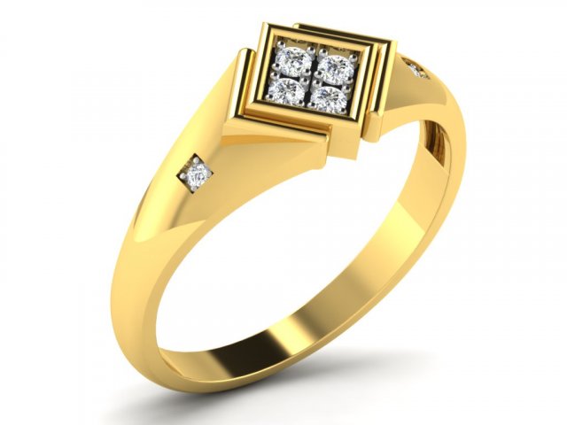 diamond ring for ladies 3D 프린트 모델 .c4d .max .obj .3ds .fbx .stl .blend 