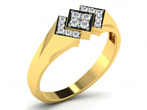 レディース用ダイヤモンドリング 3Dプリントモデル