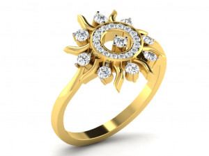 diamond ring for ladies Modello di stampa 3D
