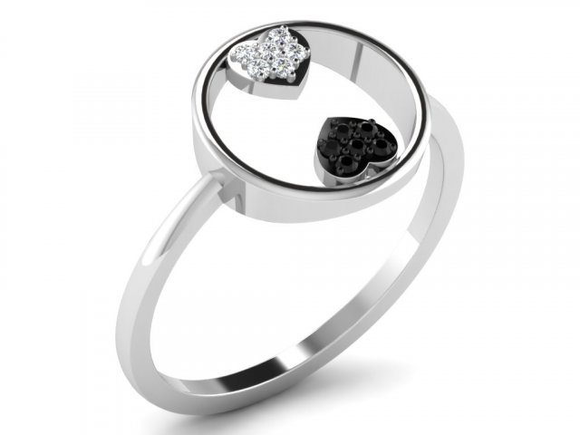 diamond ring for ladies 3D Print Model .c4d .max .obj .3ds .fbx .stl .blend 
