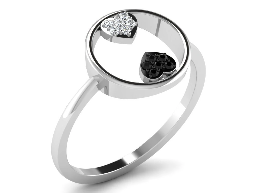 diamond ring for ladies 3D Print Model .c4d .max .obj .3ds .fbx .stl .blend 