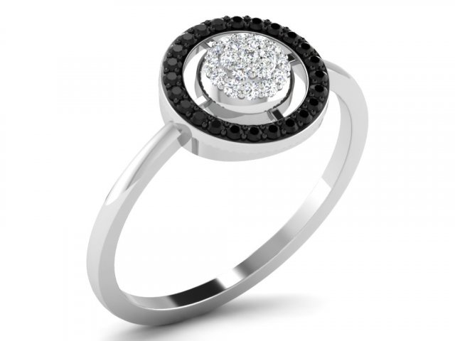 diamond ring for ladies 3Dプリントモデル .c4d .max .obj .3ds .fbx .stl .blend 