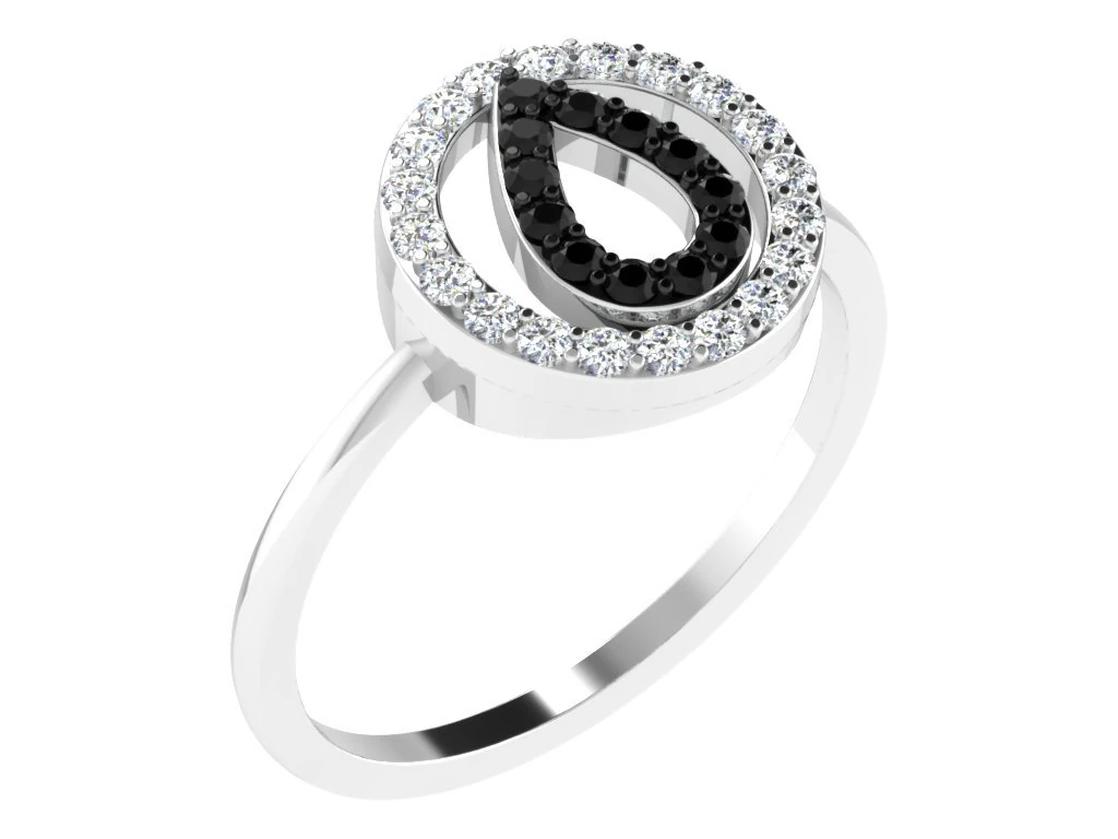 diamond ring for ladies 3D Print Model .c4d .max .obj .3ds .fbx .stl .blend 