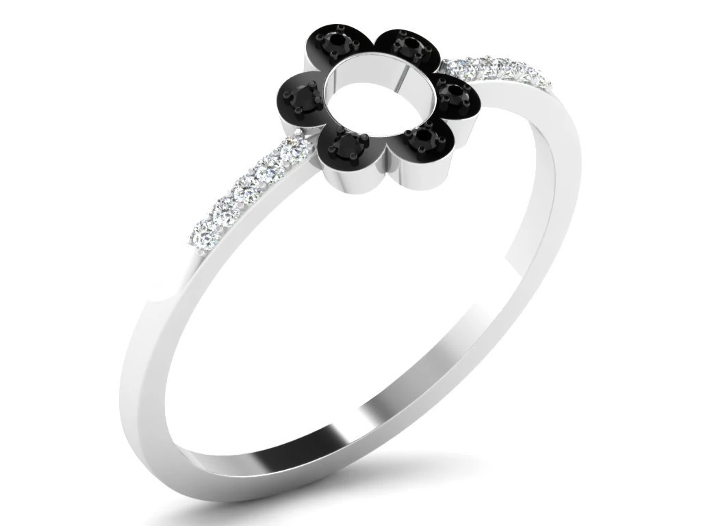 diamond ring for ladies 3D Print Model .c4d .max .obj .3ds .fbx .stl .blend 